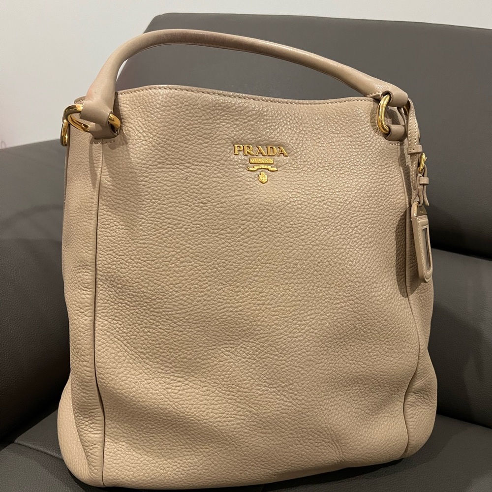 Prada beige Logo Interior Bag